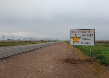 Instalaron señal vial en recuerdo de una víctima de tránsito en la Ruta 51