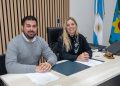 Estefanía Bordoni firmó la renovación del Centro Juvenil Tornquist