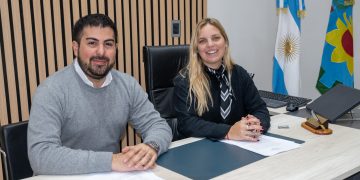 Estefanía Bordoni firmó la renovación del Centro Juvenil Tornquist