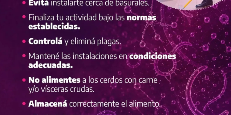 Ante el brote de triquinosis en la región, recomendaciones de la Secretaría de Salud
