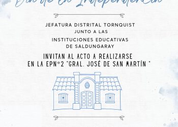 Acto oficial por el Día de la Independencia en Saldungaray