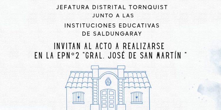 Acto oficial por el Día de la Independencia en Saldungaray