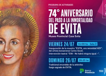 «Evita, una necesidad hoy»: Carlos Giusti presenta su muestra homenaje en el Museo Provincial de Los Toldos