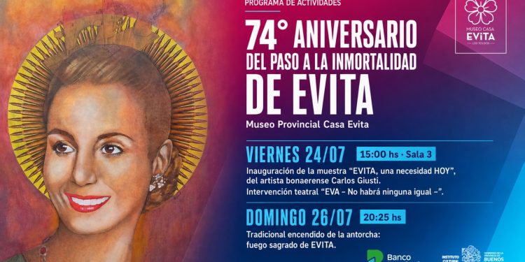 «Evita, una necesidad hoy»: Carlos Giusti presenta su muestra homenaje en el Museo Provincial de Los Toldos