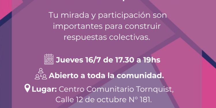 ‘Tejiendo redes con cuidado’: Invitan a una asamblea comunitaria