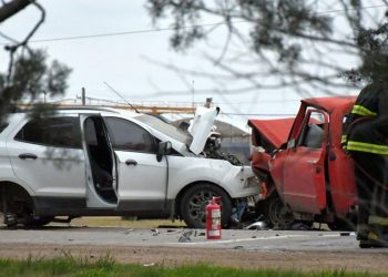 Un muerto en un choque frontal en ruta 85, cerca la rotonda con ruta 67
