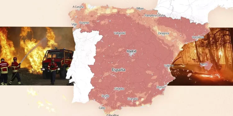 La nueva ola de calor en España dispara el riesgo de incendios a nivel extremo: “Estamos en manos de la suerte”