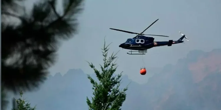 Tragedia en San Juan: se cayó un helicóptero que iba a combatir incendios y murieron sus 7 ocupantes