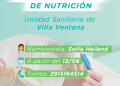 La Unidad Sanitaria de Villa Ventana incorpora consultorio de Nutrición