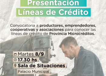 Convocatoria a emprendedores y productores a la presentación de líneas de crédito