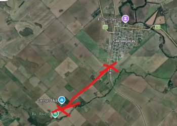 Corte programado de tránsito en camino vecinal de Saldungaray