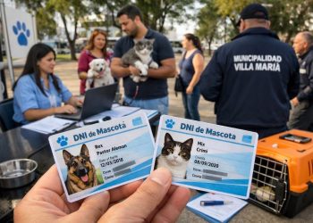 DNI obligatorio para perros y gatos en Villa María: registro gratuito y multas de hasta $844.000