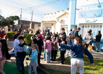 Día de la Niñez: una jornada de juegos, merienda y comunidad en la Unidad Básica de Tornquist