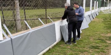 El Club Unión concretó la colocación de protecciones en su estadio
