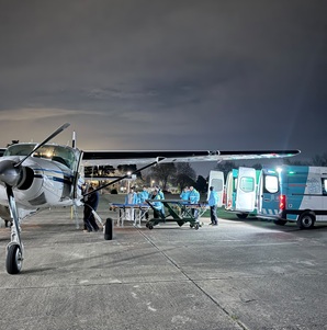 Vuelo Sanitario inédito en la Provincia de Buenos Aires