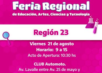 Tornquist será sede de la Feria Regional de Educación, Artes, Ciencias y Tecnología 2026
