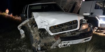 Choque de camionetas en la Ruta 33: uno de los conductores dio alcoholemia positiva