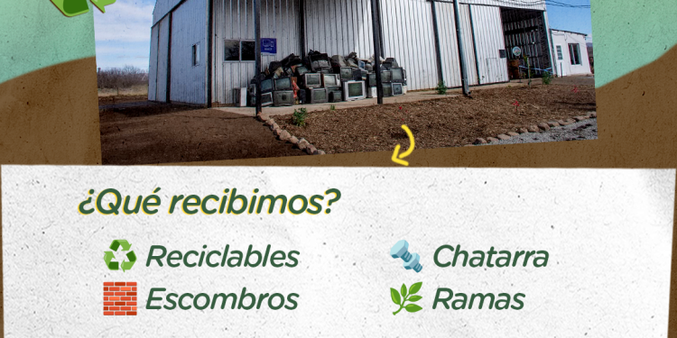 Ambiente recuerda qué materiales se reciben en la Planta de Transferencia y Separación