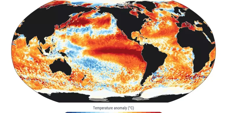 La temperatura del océano marca un nuevo récord absoluto empujada por El Niño: “Nunca hemos visto algo así”
