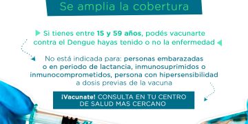 Salud: Amplían la cobertura de vacunación contra el dengue