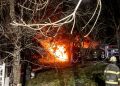 Cinco dotaciones de Bomberos sofocaron un incendio en un establecimiento rural en Sierra de La Ventana