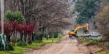Se ejecutan obras de infraestructura pluvial en el Barrio La Cumbre de Sierra de la Ventana