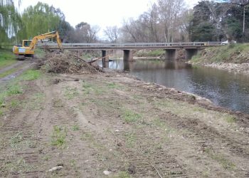 Avanzan los trabajos de hidráulica en el arroyo San Bernardo y se inician obras clave en el canal de la calle Piergentilli