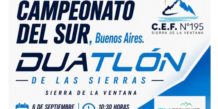 Sierra de la Ventana albergará la 4° fecha del Campeonato del Sur de Duatlón con récord de inscriptos y proyección regional