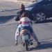 Niños en peligro sobre dos ruedas