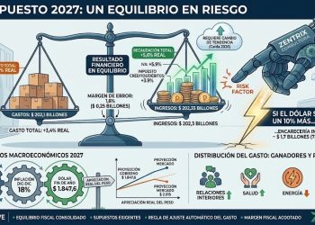 Presupuesto 2027: si el dólar sube un 10% más de lo presupuestado, romperá el equilibrio fiscal
