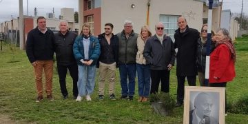 Homenajearon a Santiago Pedro Saldungaray en el aniversario de la inauguración de las obras de Francisco Salamone