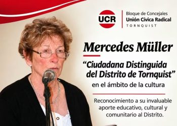 Proponen declarar «Ciudadana Distinguida» a la Profesora Mercedes Müller de Stuhldreher