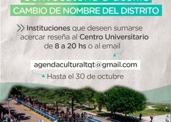 Convocatoria a instituciones para el desfile del 4 de noviembre en Tornquist