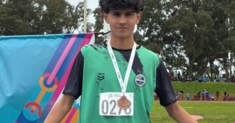 Dante Iparraguirre logró el bronce en los 800 metros y le dio la primera medalla a Tornquist en los Juegos Bonaerenses