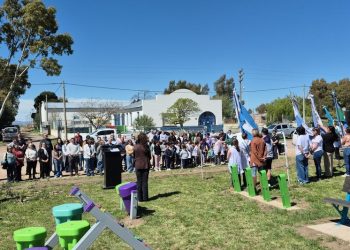 Tres Picos inauguró la Plaza «El Vagón» un nuevo espacio pensado para toda la comunidad