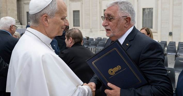 El presidente de CAME llevó al papa León XIV la voz federal de las pymes argentinas